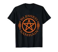 Beato Samhain Star Wicca Wiccan Pagan Halloween Witch Maglietta