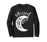 Beato Yule Solstizio d'inverno Felice Yuletide Pagano Vacanza Maglia a Manica