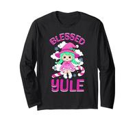 Beato Yule Solstizio d'inverno Yuletide Natale Goth Witch Maglia a Manica