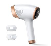 beatool Epilatore Luce Pulsata Zaffiro,999,900 Flash di Luce e Tecnologia del Punto di Congelamento e 9 Livelli di Energia e 3 FUNZIONI AVANZATE,HR/SC/RA Perfetto per Viso/Schiena/Bikini/Ascelle,Oro