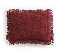 Beatrice Home Fashions - Copriletto in ciniglia Medallion, una piazza e mezzo, colore: bordeaux.
