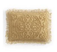 Beatrice Home Fashions - Copriletto in ciniglia Medallion, una piazza e mezzo, colore: oro.