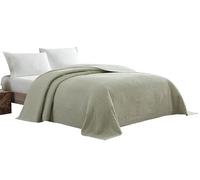 Beatrice Home Fashions - Copriletto in ciniglia, per Letto da Una Piazza e Mezza (Queen Size), Salvia