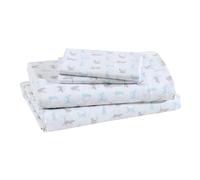 Beatrice Home Fashions Set di lenzuola in microfibra stampata, morbide e confortevoli, di facile manutenzione, include 1 lenzuolo con angoli con tasche profonde da 30,5 cm, 1 lenzuolo piatto, federa