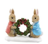 Beatrix Potter Peter And Snow Rabbit Figurine, Multicolore, Resina, Multi-Colour, 4 x 8 x 5.5 cm