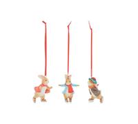 Beatrix Potter Set di 3 ornamenti da appendere