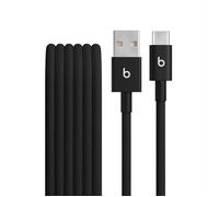 Beats da USB-A a USB-C Cavo in tessuto intrecciato, ricarica rapida, resistente e antigroviglio, caricatore compatibile per dispositivi Apple e Android USBC (1,5 m) - Nero nucleare