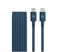 Beats da USB-C a USB-C Cavo in tessuto intrecciato, ricarica rapida, resistente e antigroviglio, caricatore compatibile per dispositivi Apple e Android USBC (1,5 m) - Blu burrasca