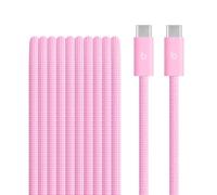 Beats Cavo intrecciato da 240 W, da USB-C a USB-C, per ricarica rapida, resistente e antigroviglio, compatibile con dispositivi Apple e Android (3 m) - Rosa energico