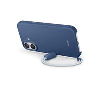 Beats Custodia Cavalletto per iPhone 17 con MagSafe e Controllo fotocamera, cordino che funge da supporto integrato, finitura opaca, fodera in microfibra - Blu roccia madre