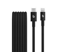 Beats in tessuto intrecciato da USB-C a Lightning Cavo, ricarica rapida, resistente e antigroviglio, caricatore compatibile per dispositivi Apple con porte Lightning (1,5 m) - Nero nucleare