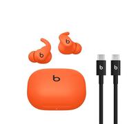 Beats - Powerbeats Fit - Auricolari wireless per allenamento con cancellazione del rumore, stabilità assoluta e cavo di ricarica USB-C (1,5 m) - Arancione scintilla