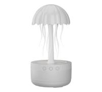 BEATYRABBIT Mini umidificatore a forma di medusa, mini umidificatore da 300 ml, diffusore di oli essenziali da scrivania, galleggiante a forma di pesce gelatina, lampada notturna con grazioso
