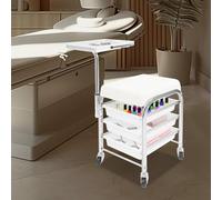 Beau - Carrello per manicure con ruote, elegante design a forma di cactus, per un facile movimento e nizzazione, perfetto per tecnici delle unghie e saloni