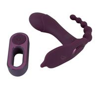 Beau Coeur Ariva - vibratore per slip 3 in 1 - silicone viola