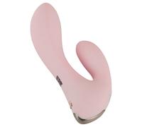 Beau Coeur Cerya - mini vibratore con stimolatore clitoride (rosa chiaro)