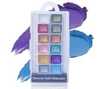BeauFairy 12 Colori Manicure Solido Pigmento Perlecente, Metallic Polvere di Pigmento per Unghie, Acquerelli Vernici Marmo Set di Palette for Nail Art, DIY Nail Accessori per Nail Tips Disegno, 006