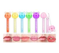 BeauFairy 2 in 1 Balsamo per Le Labbra Set di lucidalabbra, 6 Pezzi, Lecca-lecca a Doppio uso, Rossetto Lucido, Trasparente Olio per Labbra Idratante a Lunga, Professionale Trucco del Rossetto