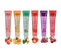 BeauFairy Frutta Sapore Gloss Labbra, 6 Pezzi, Rossetto Liquido Lucido, Olio per Lip Plumper Labbra Idratante a Lunga, Olio Nutriente Labbra Gloss per Labbra Secche e Screpolate, #029