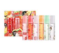BeauFairy Frutta Sapore Gloss Labbra, 6 Pezzi, Rossetto Liquido Lucido, Olio per Lip Plumper Labbra Idratante a Lunga, Olio Nutriente Labbra Gloss per Labbra Secche e Screpolate, #033