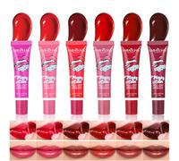 BeauFairy Peel Off Lip Stain, 6 PCS Lip Tint Matte Lip Gloss, Lipstick Lip Glaze, Lucidalabbra per Tatuaggi Magici, Lucidalabbra a Lunga Durata, non-stick Coppa Lip Tint Tear-Off Lip Gloss Makeup, 178