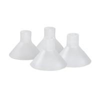 BeauGen Clearly Comfy - Cuscino per tiralatte 2.0, morbido, elastico, trasparente e confortevole, inserti flangiati per un maggiore comfort e vestibilità, senza BPA, plastica per alimenti (2 paia)