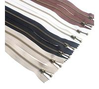 Beaulegan Set di 8 cerniere in metallo - # 3 ottone antico chiusura 30 cm, colori assortiti