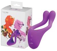 BeauMents Doppio - Vibratore di coppia ricaricabile con 3 motori (viola)