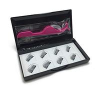 Beauneo 8 Pcs Magnetic Eyelashes Reusable Double Magnet False Eye Lashes & Pinzette