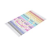 Beaupretty 1 Foglio Di Trucco Degli Occhi Strass Adesivi Della Pietra Preziosa Palette Ombretto Nail Art Strass Glitter Evidenziatori Eyeliner Liquido Lip Tint Kit Mascara Pietre Preziose
