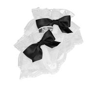 Beaupretty 1 Paio Maniche in Pizzo Donna Vestirsi Falso Polso Elastico Nozze Maniche Finte Guanti Senza Dito in Pizzo Polsini Lolita Polsini Per Maniche Manette Polsini Finti Stoffa Nero