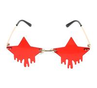 Beaupretty 1 Paio Occhiali Sole per Accessori Divertenti per Foto e Balli per Festival e Halloween Occhiali Montatura Resistente