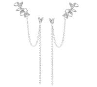Beaupretty 1 Paio Orecchini a Farfalla Orecchino Orecchini a Clip Orecchio Per Gioielli a Farfalla Clip Su Orecchini Pendenti Orecchini Da Donna Gemme Artificiali