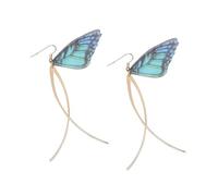 Beaupretty 1 Paio Orecchini Alati a Farfalla Orecchino Lunghe Gocce Per Le Orecchie Pendenti Orecchini Decorativi Con Perle Ciondoli Leggeri Orecchini Creativi Dell'ala Verde