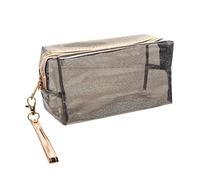 Beaupretty 1 Pc Custodia Da Viaggio Organizzatore Di Borse Spuntino Trasparente Duffle Articoli Da Toeletta Vuoto Mini Sigillante Chiaro Cosmetico Borsa Da Viaggio Lavaggio Black Pvc