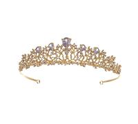 Beaupretty 1 Pc di strass fasce di strass gioielli per cerchietto da sposa elegant lux coroncina sposa ornamento per Fascia per da sposa Metallo Golden