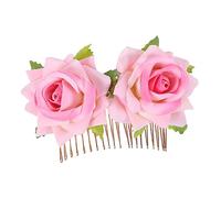 Beaupretty 1 Pc rosa elegant hairdo party vestiletto matrimoniale mujer fermagli per sposa nuziale spose addobbi matrimonio molletta decorazione dei della sposa stoffa