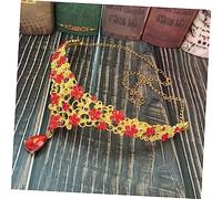Beaupretty 1 Pezzo Di Gioielli Con Di Strass Copricapo Da Sposa Rosso Per La Fronte Ornamenti Vintage Per La Sposa Tiara Da Regina Per Il Ballo Di Fine Anno Tiara Da Sposa
