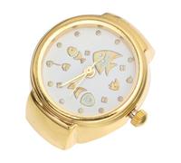Beaupretty 1 Pz Orologio ad anello elettronico guarda le donne dell'anello orologio ad d'epoca piccolo mini io dal design ad io a forma di Lega di zinco D'oro