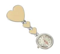 Beaupretty 1 Pz Orologio impermeabile luminoso assistenza infermieristica orologio da tasca sospeso orologio da infermiera femminile orologio da infermiere alla moda quarzo Beige