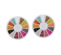 Beaupretty 1 Set Beads Per Unghie Caviar Creativi Set Colori Per Decorazioni Nail Art Per Diy E Professionisti Facili Trasportare Per Feste E Eventi 2scatola