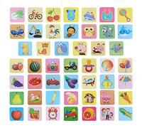 Beaupretty 1 set Carte Visive Cognitive per Mesi Stimolazione e Sviluppo Cognitivo con Design Matte e Colori Vivaci
