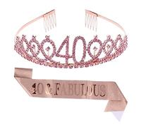 Beaupretty 1 Set cintura cerimoniale della diadema per le donne Fascia decorazioni di compleanno cintura di galateo cintura di etichetta di compleanno pettine per a lega