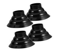 Beaupretty 1 Set Copertura Del Da Passeggio Bastoncini Da Trekking Con Punta Antiscivolo Punte Dei Bastoncini Da Trekking Copri Piedi Per Bastoncini Da Trekking Black Plastica 4 Pz