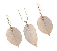 Beaupretty 1 Set Di Orecchini A Foglia Collana Orecchini Con Ciondolo Gioielli Per Donne Collana Per Donne Collane Collana Per Ragazze Catena Al Collo Gioielli Da Donna Orecchini