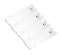 Beaupretty 1 Set Distributore Di Portasigarette Del Supermercato Vetrina Per A Spinta Automatica Spintore Espositore Per Bocchino Scatole Di Acrilico 4 Pz