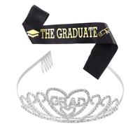 Beaupretty 1 Set Fascia Per La Tracolla 2021 Università Accessori Caps Cappello Di Laurea Abito Di Laurea Berretto e Toga Da Laurea Delle Ragazze Per La Laurea Cinghia