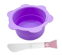 Beaupretty 1 Set Scioglimento Cera Depilatoria Ciotole Pieghevoli per Maschere e Applicatori per Domestico e Facile e Resistente