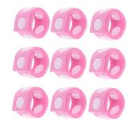 Beaupretty 10 Cuffie Per Shampoo Per Riutilizzabili Regolabili Elastiche Lavabili Con Strisce Larghe Accessori Per La Doccia Cinghie Di Regolazione Robuste In Gel Di Silice Rosa