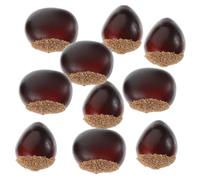 Beaupretty 10 Noci Artificiali Realistiche con Castagne per Decorazioni Casa Feste Autunnali e Fotografia Accessori Decorativi Versatili per Tavola e Eventi